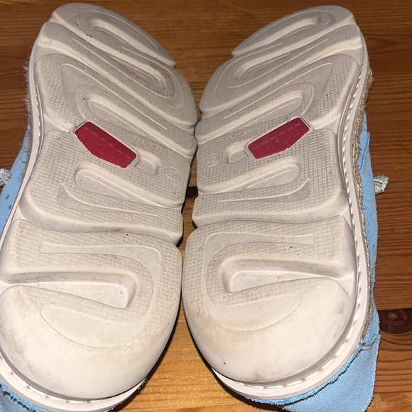 OnFoot Blue Suede Perforated Lace Up Sneakers made in Spain eu 42 - Picture 9 of 12